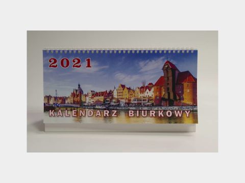 kalendarz biurkowy okładka wykonany przez MILA Druki.